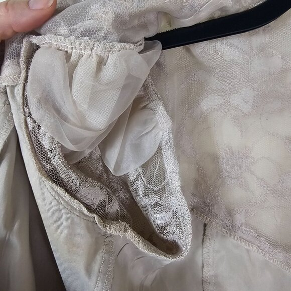 VTG Cachet Bejeweled Floral Lace Jacket 8 Rhinestone Buttons Mother of the Bride - Picture 8 of 14